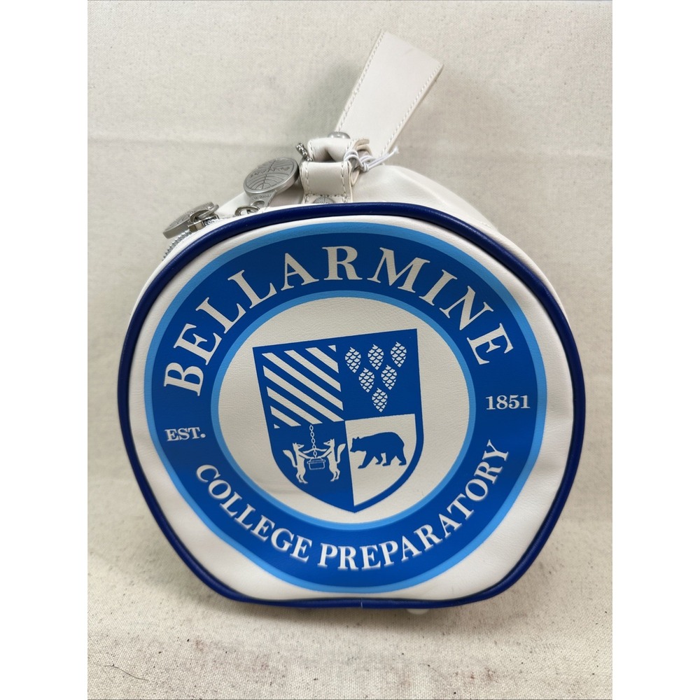 Vintage Bellarmine College PAN AM Airlines Travel Bag tags Round Wash Bag